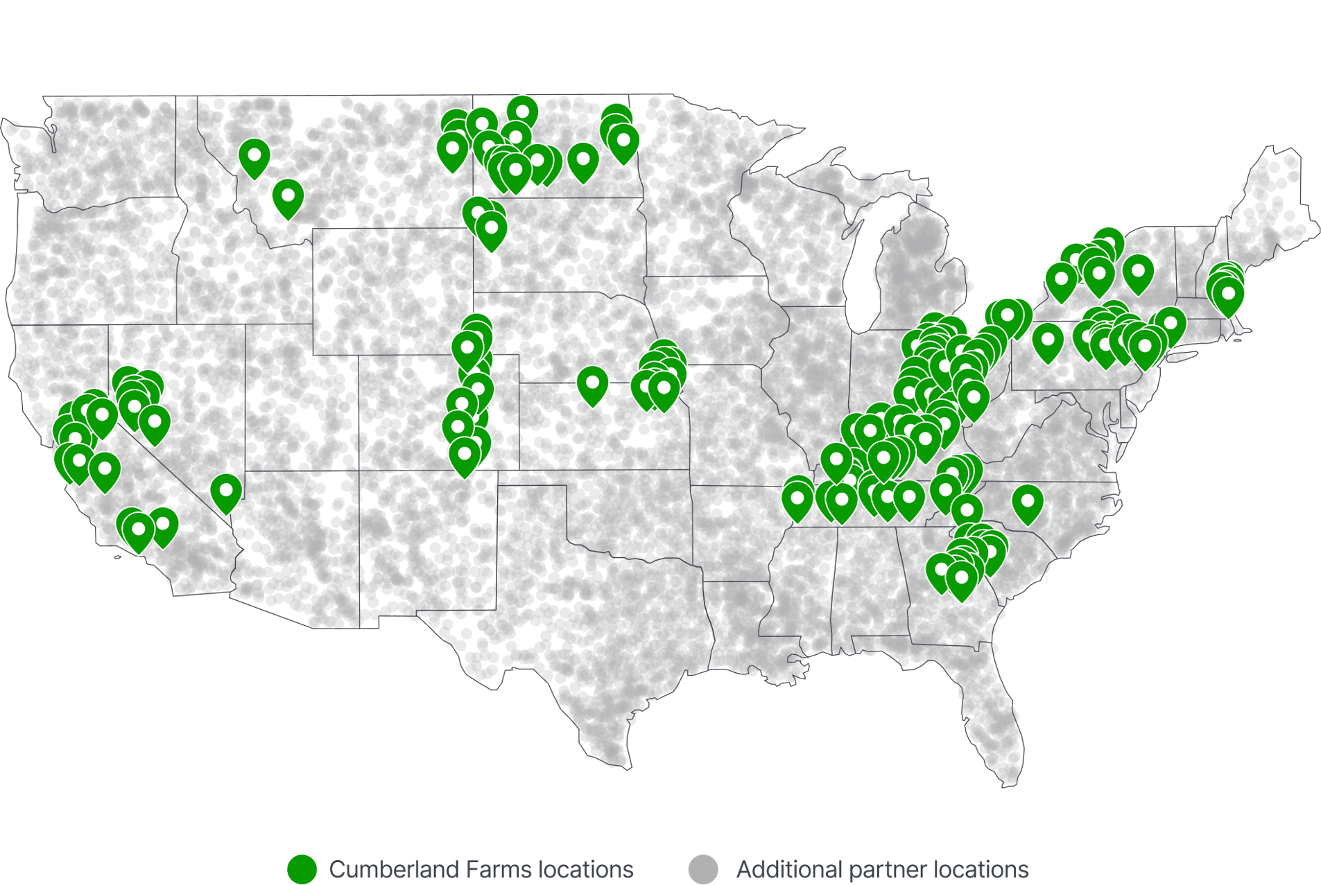 Cumberland Farms Locations map
