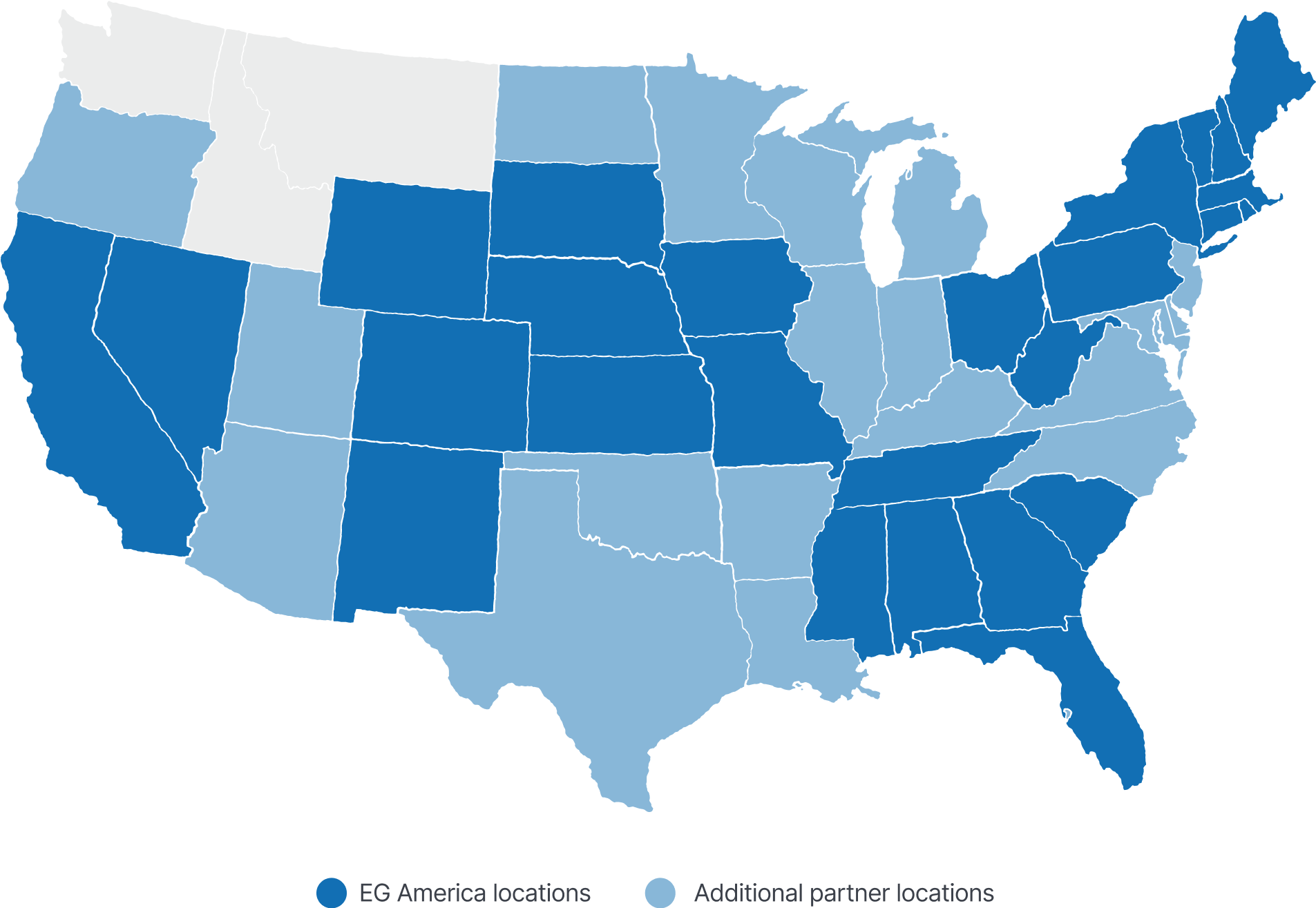 EG Locations map